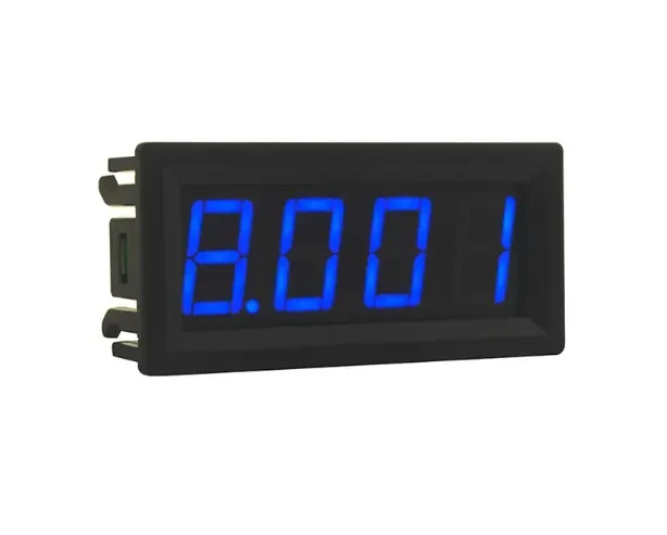 Цифровий вольтметр DC 0-99,99 у (100 в), 4-розрядний, 0,56 дюйма, 3-дротовий, з регулюванням (сині цифри)