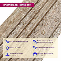 Рейка декоративна PS 2900х120х12мм Дуб SW-00002136, фото 4