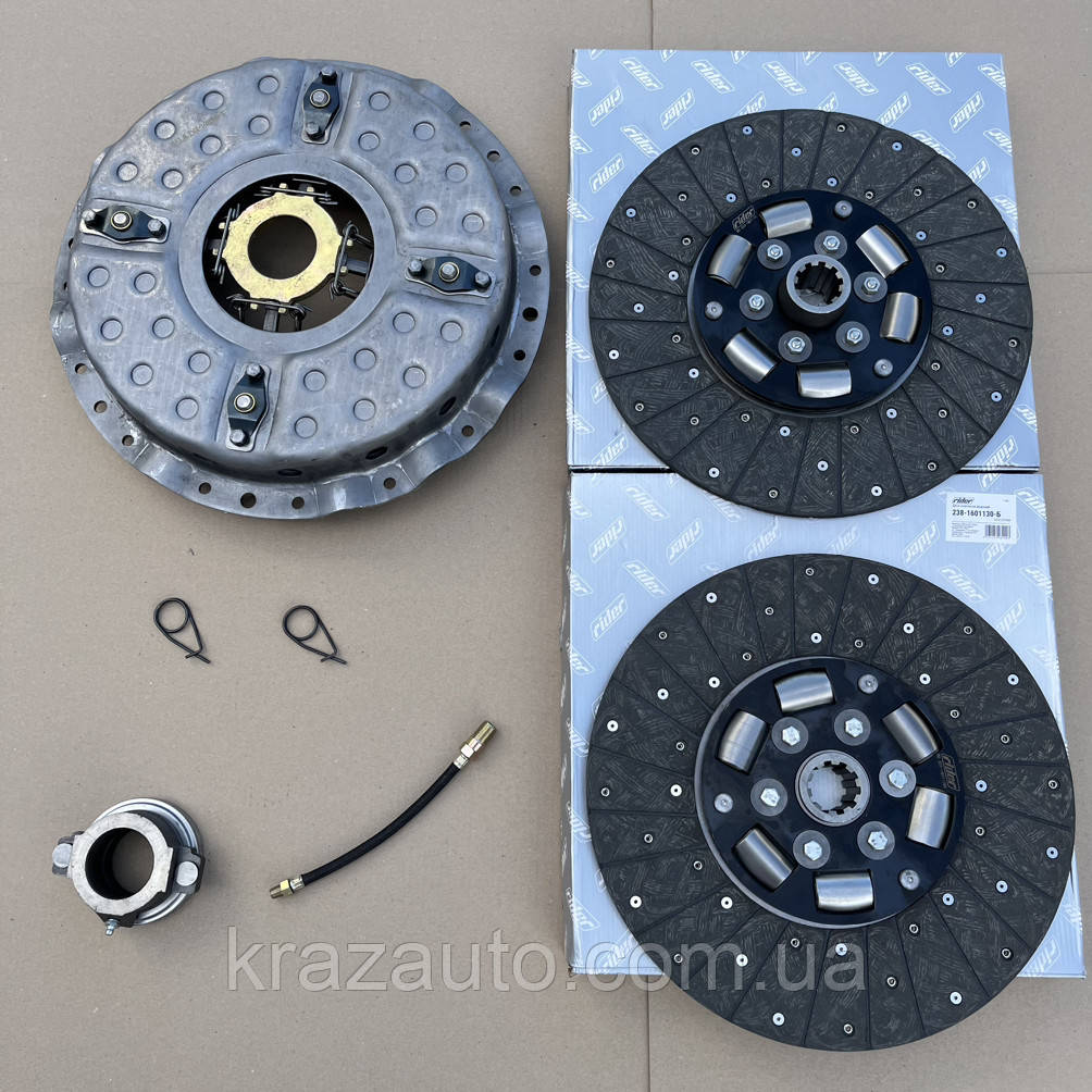 ちっち様 Комплект зчеплення ЯМЗ 238 (кошик, к-кт дисків, витискний, шланг