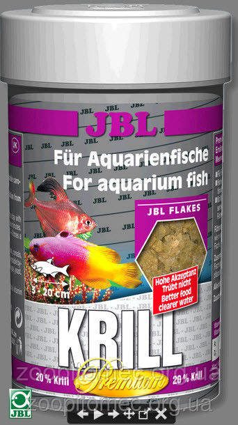 JBL Kril 250ml/40g (корм преміум-класу у формі пластівців містять кріль для риб, що живуть у морській воді)