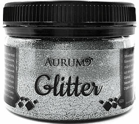 Декоративні блискітки Глітер Aurum Срібло 60 г