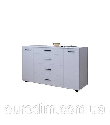 Комод для вітальні Еверест Бриз К-6 130х38х72.5 німфея альба (телескопи) (DTM-2478), фото 2