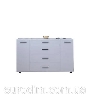 Комод для вітальні Еверест Бриз К-6 130х38х72.5 німфея альба (телескопи) (DTM-2478), фото 3