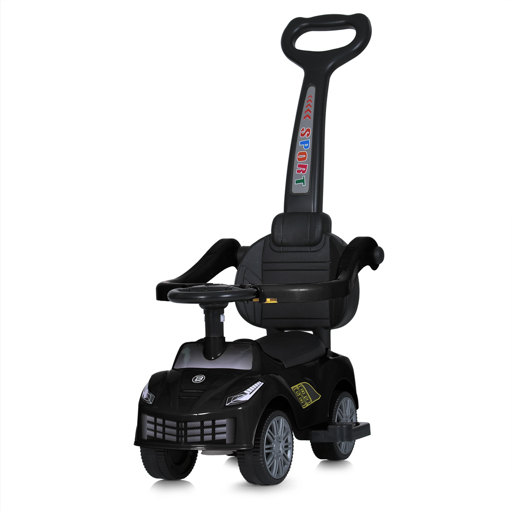 Дитяча каталка-толокар з батьківською ручкою та музикою Bambi M 5728L-2