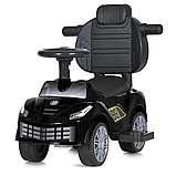 Дитяча каталка-толокар з батьківською ручкою та музикою Bambi M 5728L-2, фото 4