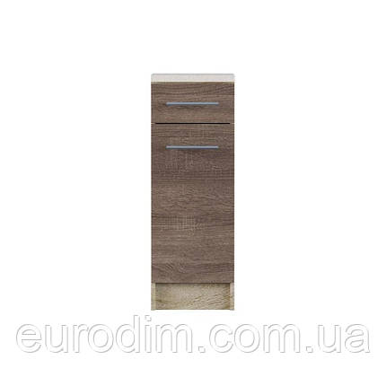 Кухонний модуль нижній з шухлядою Еверест Еко 300 дуб сонома/трюфель (без стільниці) 30х46х82 см (DTM-2883), фото 2