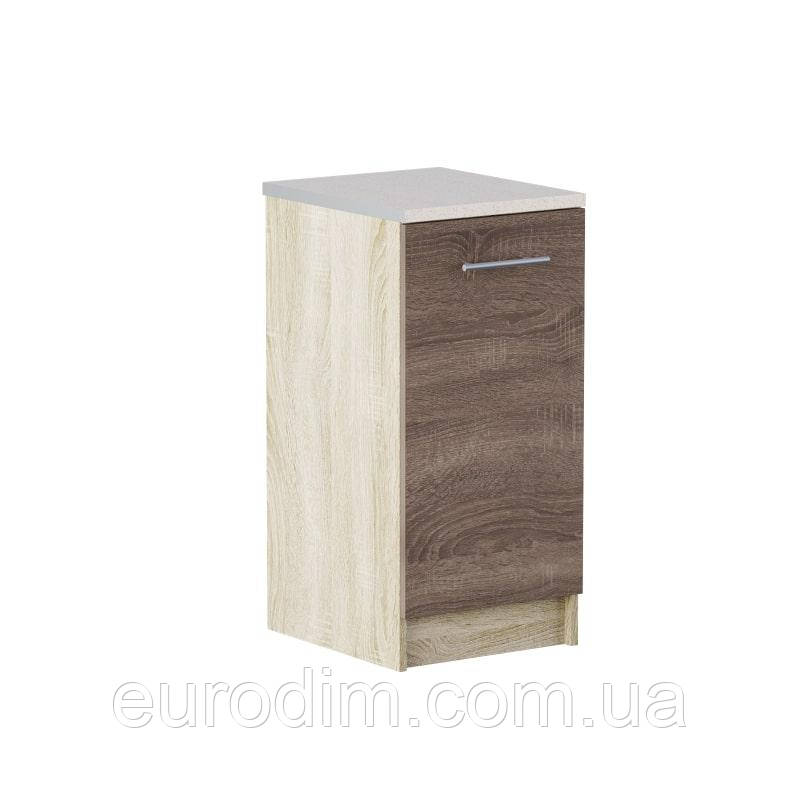 Кухонний модуль нижній Еверест Еко 400 дуб сонома/трюфель (без стільниці) 40х46х82 см (DTM-2886)