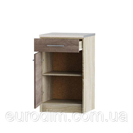 Кухонний модуль нижній з шухлядою Еверест Еко 500 дуб сонома/трюфель (без стільниці) 50х46х82 см (DTM-2895), фото 3