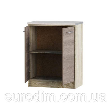 Кухонний модуль нижній Еверест Еко 600 дуб сонома/трюфель (без стільниці) 60х46х82 см (DTM-2898), фото 3
