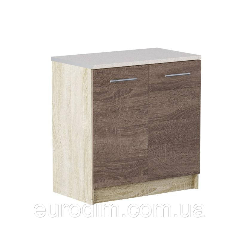 Кухонний модуль нижній Еверест Еко 800 дуб сонома/трюфель (без стільниці) 80х46х82 см (DTM-2907)