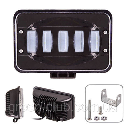 Фара рабочеро света WLP - 50S5 SPOT + FLOOD 5Led*10W (170*110*75)10-30V/50W/6000K (WLP - 50S5), фото 1
