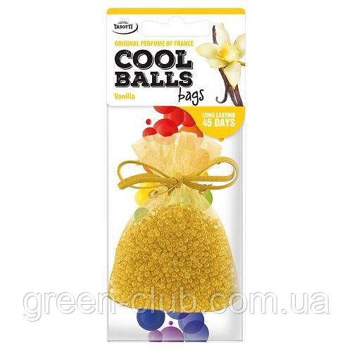 Ароматизатор на дзеркало мішечок Tasotti/серія "Cool Balls Bags" — Vanilla (117137)