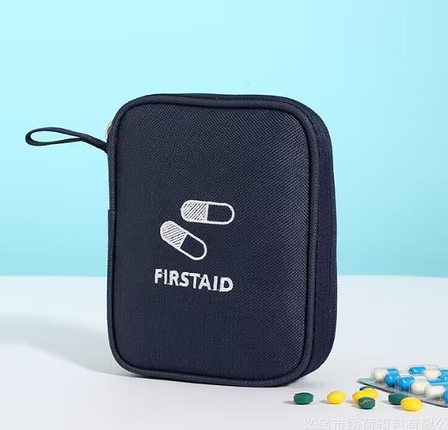 Аптечка-органайзер "STANDART MINI". Розмір 14х11х2,5 см. Синій колір, фото 1