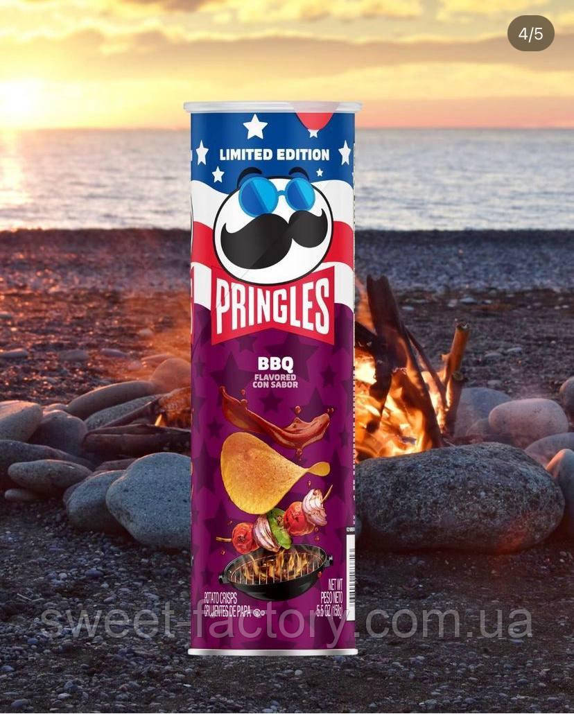 Чіпси Pringles BBQ American Independence Day 158g, фото 1