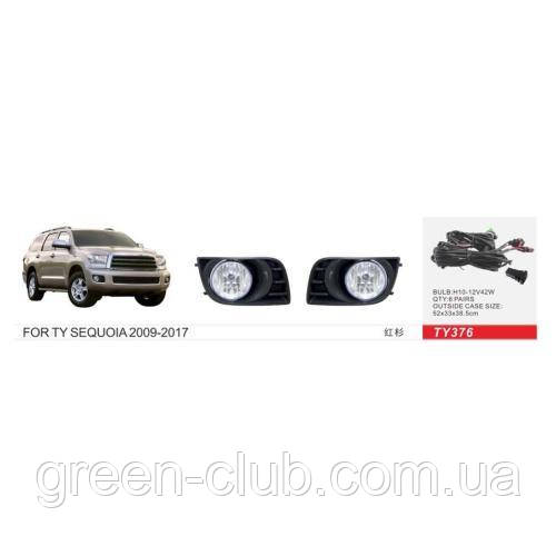 Фари дод.модель Toyota Sequoia 2009-17/TY-376/H10-12V42W/ел. дріт (TY-376)