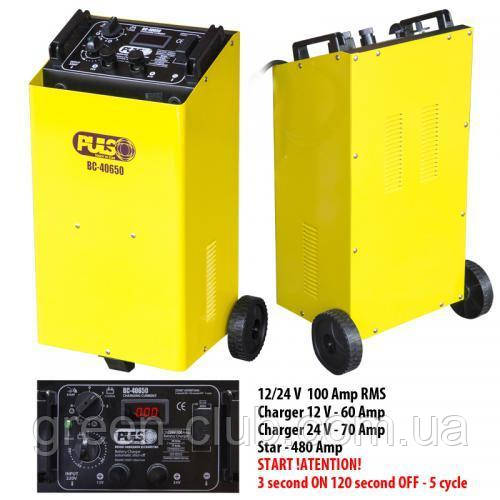 Пуско-зарядний пристрій PULSO BC-40650 12-24V/100A/Start-480A/цифр.индик (BC-40650)