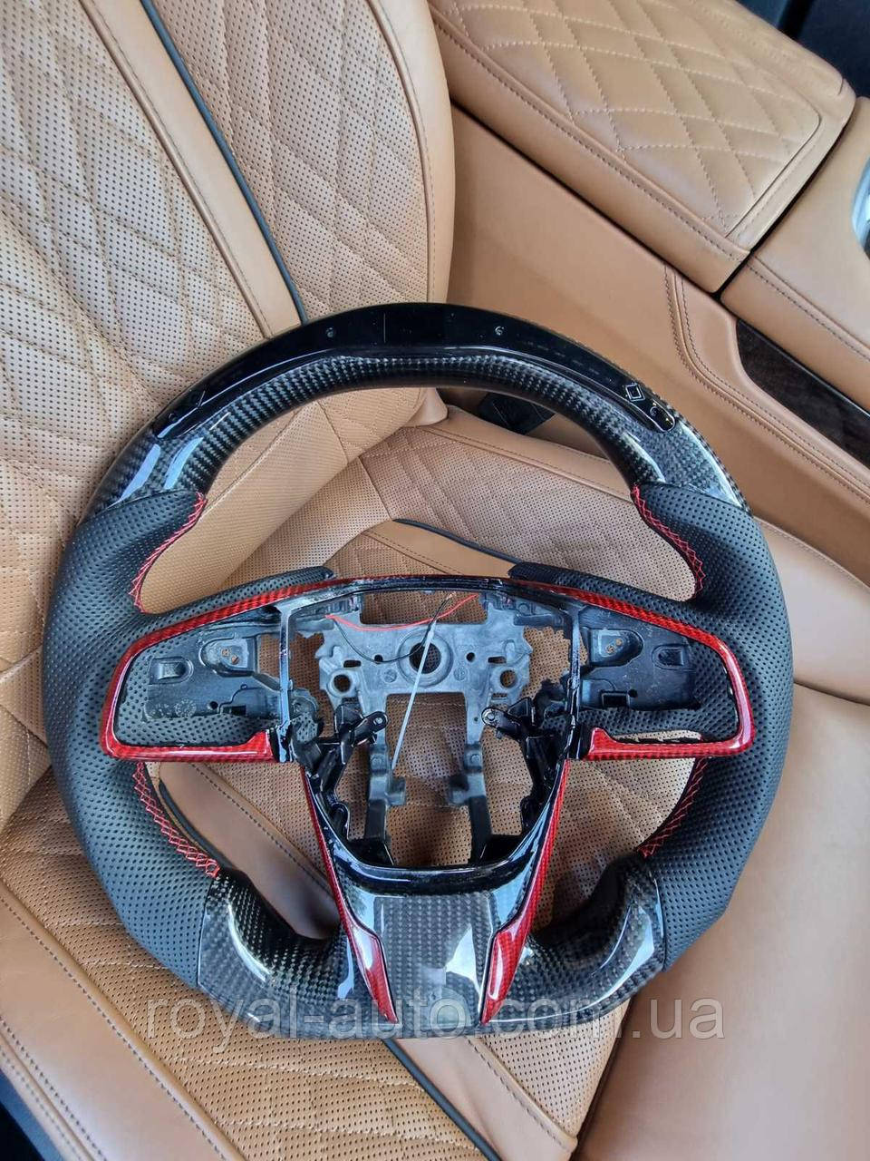 Кермо карбонове Honda CR-V 5 Хонда СРВ 2016-2024 78501TLAA20ZA 78501-TLA-A20ZA, фото 1