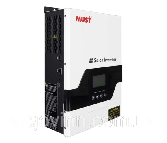Гібридний інвертор MUST PV18-1512VPM, 1500W, 12V, струм заряду 10/20A, 160-275V, MPPT