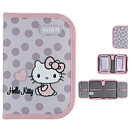 Пенал шкільний Kite Hello Kitty (1 відділення, 2 відвороти) HK24-622, фото 3