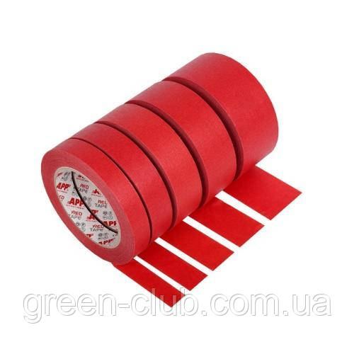 APP Скотч малярний Red Tape 36 mm*45м 110 град C червоний водонепроникний (070254), фото 1