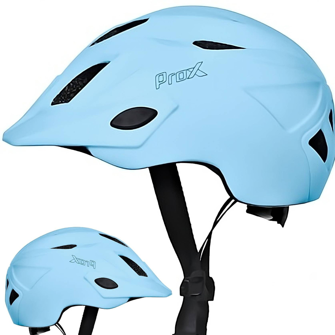 Шолом дитячий PROX FLASH LED IN-MOULD M (52-56cm) бірюзовий, фото 1