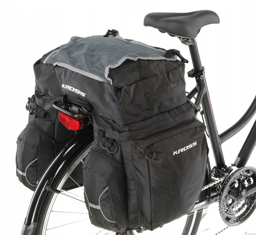 Велосипедна сумка на багажник Kross ROAMER TRIPLE 20л , чорна