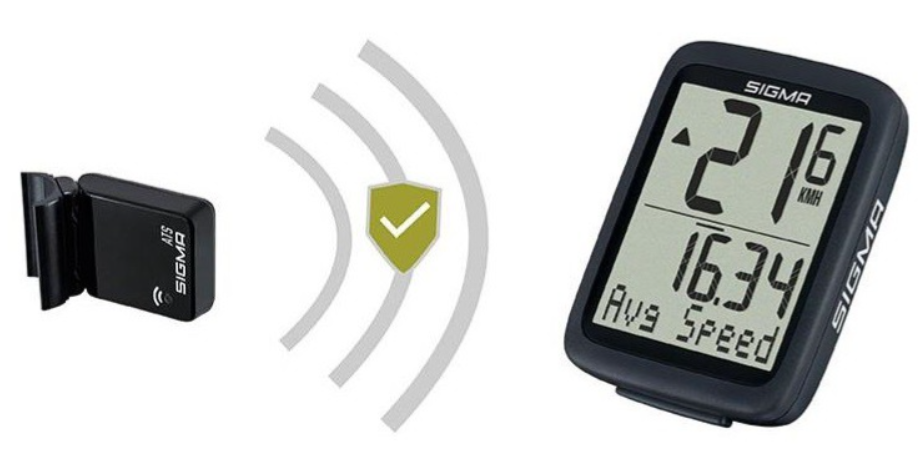 Велокомп'ютер SIGMA BC-8.0 ATS безпровідниковий 08211 чорний