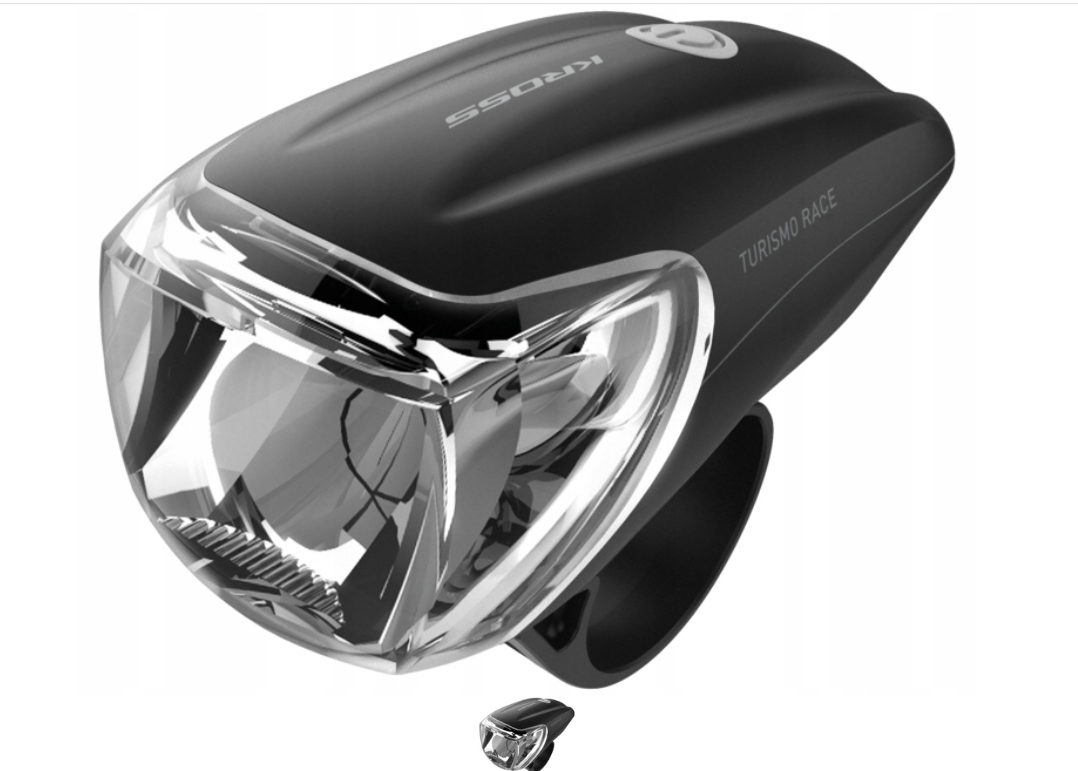 Лампа передня KROSS TURISMO Sport 3W Cree 150lm, чорна