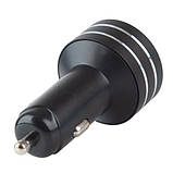 Модулятор FM, VOIN W-3301, 12-24 V 2 USB 3,1 A, Bluetooth 5.0, Hands-free, ambient light (W-3301), фото 5