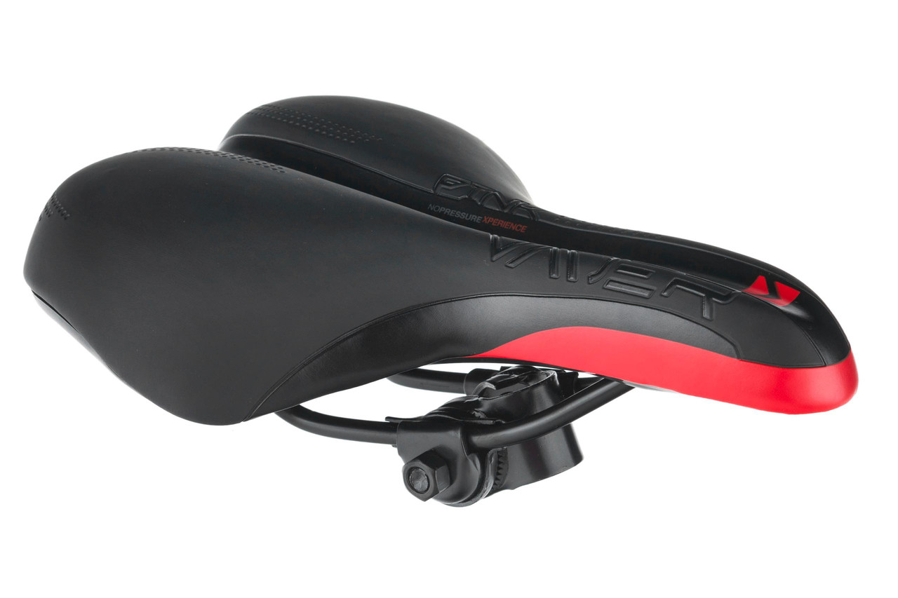 Сідло VADER VD1152G MTB чорно-червоне + хомут