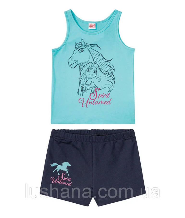 Дитячий літній костюм комплект Spirit на дівчинку р.110-116, фото 1