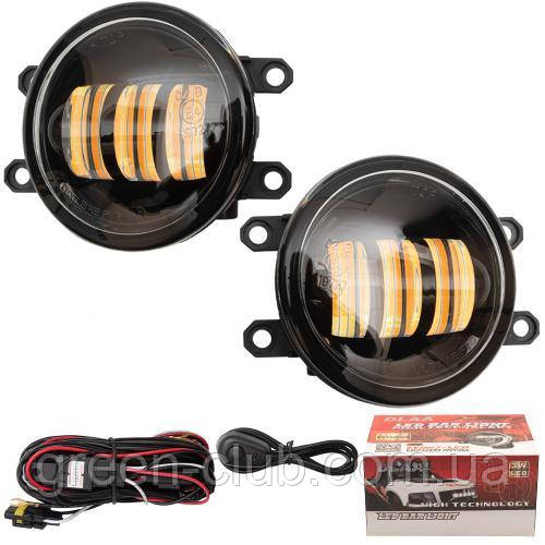 Фари дод.модель Toyota Cars/TY-3032L/LED-12V6W/3000K&6000K/ел.дріб (TY-3032-LED-DUAL)