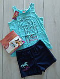Дитячий костюм комплект Spirit на дівчинку р.98-104 - 2-4 роки,12254, майка + шорти, фото 3
