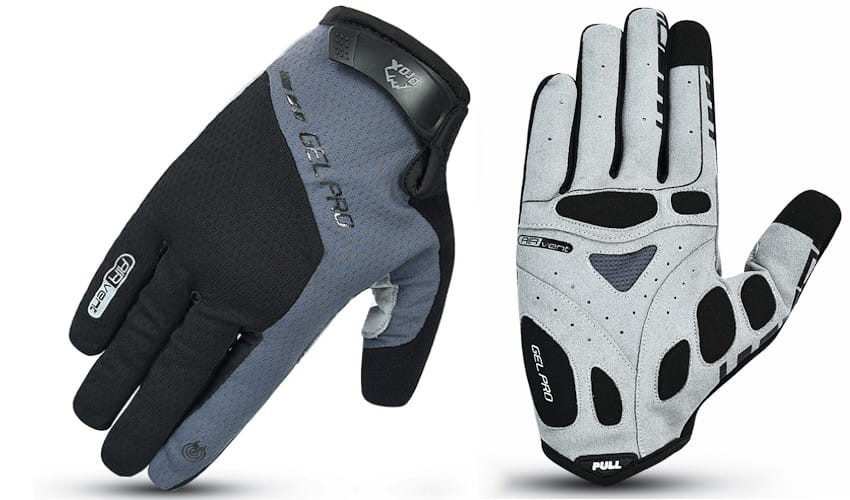 Рукавички PROX SUPREME GEL, AirVent, сенсорні, чорно-сірі S, фото 1
