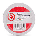 Скотч двосторонній 19 мм*1.5 м на спіненій основі INTERTOOL KT-0971, фото 3