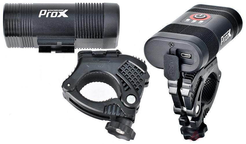 Фара велосипедна ProX Subra 600Lm, 1800mAh USB чорний (A-O-B-P-0407)
