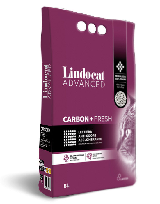 Наповнювач бентонітовий Lindocat (Ліндокет) Advanced Carbon + Fresh 8 л