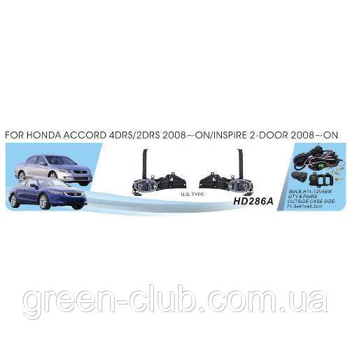 Фари дод.модель Honda Accord/2008/HD-286A/USA TYPE/ел.дріб (HD-286A)