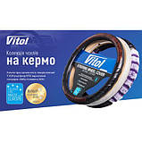 Чохол керма 16113M чорн (прошитий.коричневий.нитка) (16113M), фото 3
