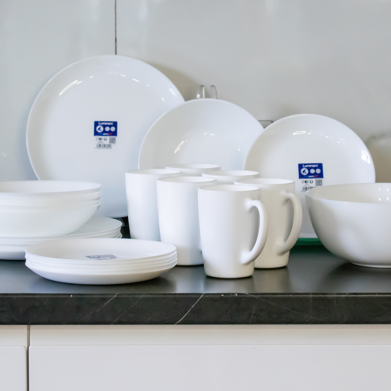 Набір посуду Luminarc Diwali White 25 предметів у тих тарі