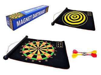 1522 Дартс двосторонній магнітний, розмір 15, 4 дротики, у коробці