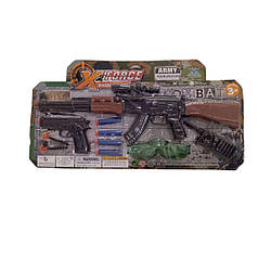 022 YX Поліцейський набір, рація, окуляри, паралонові патрони, 2 патрони на присосках, на аркуші