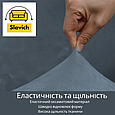 Велюровий чохол на диван 2-х місний без підлокітників, універсальний чохол на диван стильний Чорний, фото 8