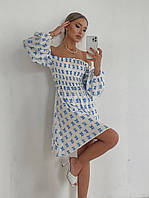 Сукня-резинка в квітковий принт