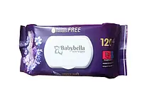 Серветка волога дитяча з Клапаном 120 шт. "BABYBELLA" (вологі салфетки 120 шт. клапан)