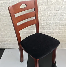 Чохли на стільці для ресторану елегантні велюрові, чохлі на сидіння стільця універсальні натяжні Графітовий