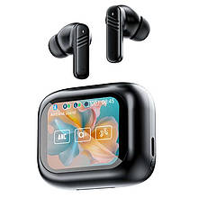 Бездротові навушники LX-10 TWS Earbuds з LED дисплеєм, Bluetooth 5.4, ANC + ENC, 320mAh Black