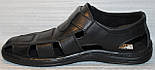 Сандалії чоловічі шкіряні на липучці від виробника модель АМТ04Л, фото 3