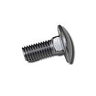 DIN603 М6х25 4.8 болт напівкругла головка, квадратний підголовник цинк білий повна різьба L20,4 (1 шт.) [CM010625] ДКС