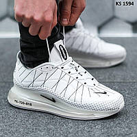 Кросівки чоловічі білі текстиль 45 Nike Air Max AM720-818